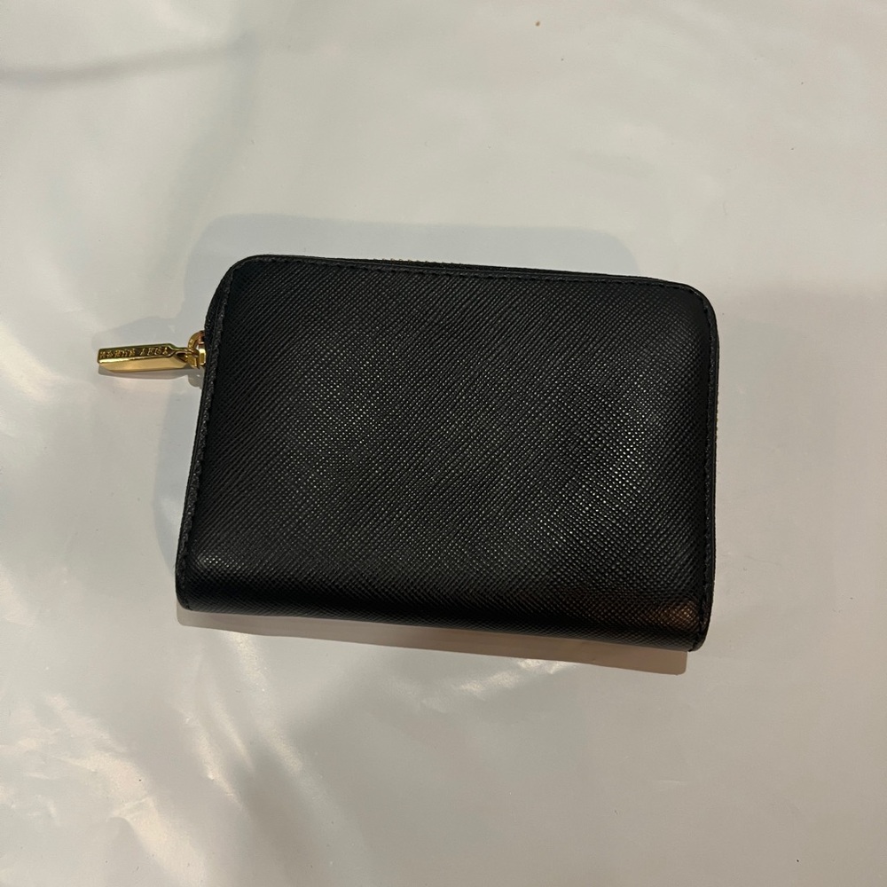Tory Burch Black Wallet with Gold Logo - Picture 3 of 6